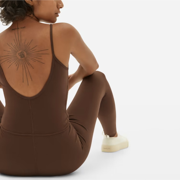 Everlane Womens The Perform Unitard XS Brown NWOT - Picture 3 of 10